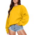 thumbnail image 1 of WZXFASHION Chandail à Capuche à Manches Longues Col Rond Imprimé Lettre Mode pour Femmes en Liquidation Chandail Thermique, 1 of 6