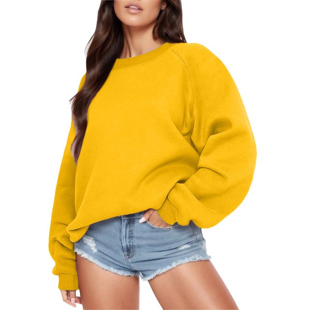 WZXFASHION Chandail à Capuche à Manches Longues Col Rond Imprimé Lettre Mode pour Femmes en Liquidation Chandail Thermique