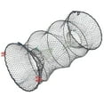 thumbnail image 1 of 1PC Foldable Bait Cast Mesh Trap Net Portable Fishing Landing Net Shrimp Cage for Fish Lobster Prawn Crayfish Crab (Dense Mesh, Big Size), 1 of 6