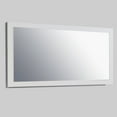 thumbnail image 4 of Eviva Sun 60" Glossy White Full Framed Bathroom Wall Mirror, 4 of 7