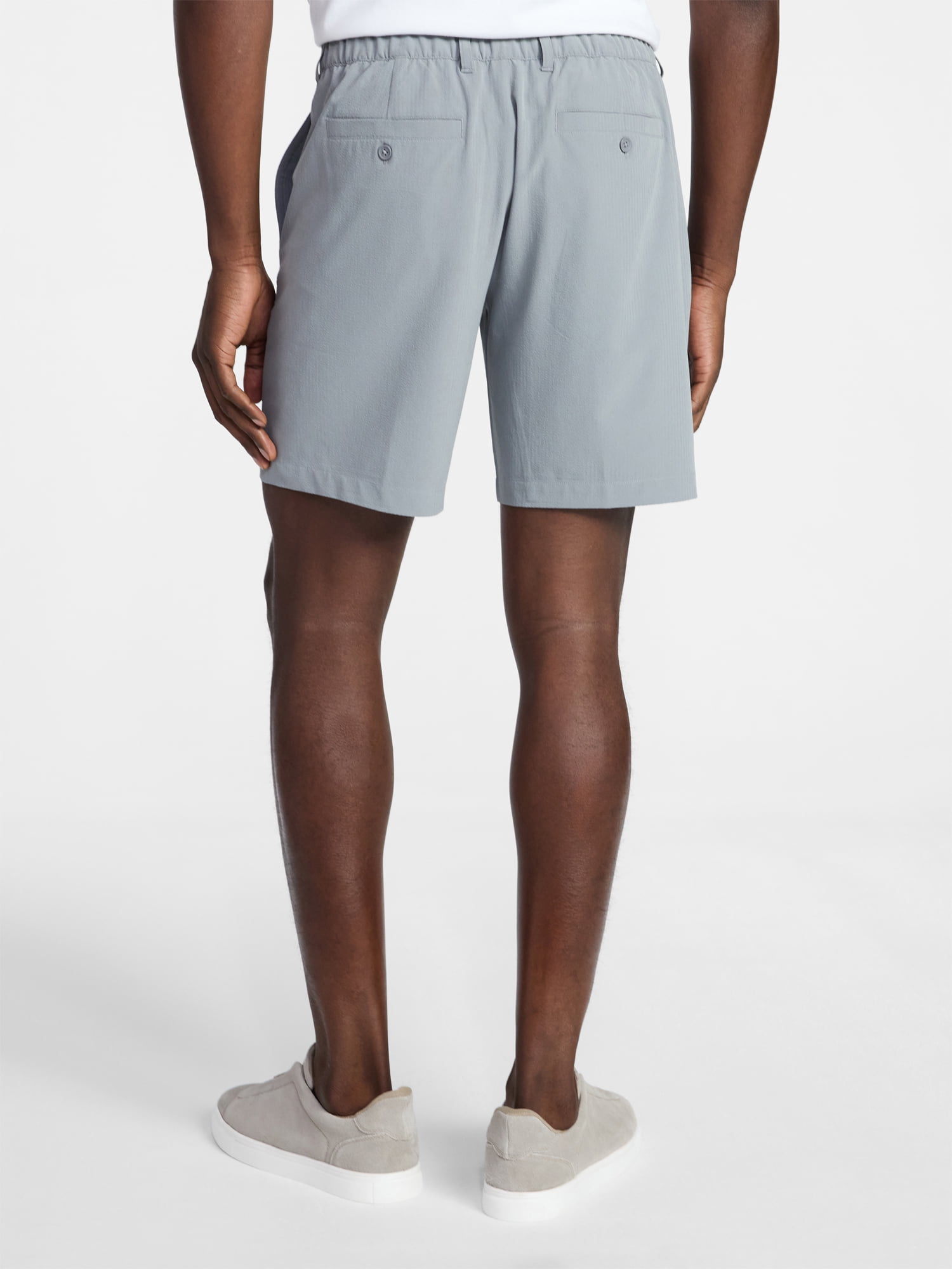 George Men's and Big Men's Seersucker Shorts, 8" Inseam, Sizes S-3XL