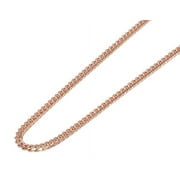 Miami Cuban Link Chain Necklace 2.5MM Solid 10K Rose Gold 16-30 Inches