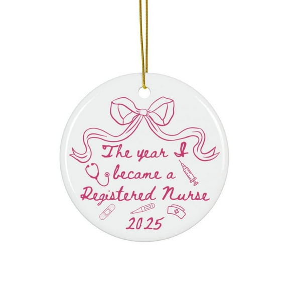 Personalized Nurse Ornament, Registered Nurse Christmas Ornament