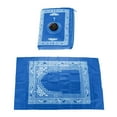 thumbnail image 1 of veasfak Muslim Prayer Rug Islamic Mat for Muslim Prayers Great Ramadan Gifts for Muslim Blue, 1 of 8