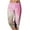 Pink, variant on Women's Capri Yoga Pants Tie-dye Wide Leg Loose Stretch Athletic Sweatpants Causal Cropped Pajama Pants with Pockets