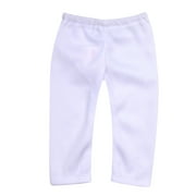 Sophia's Kids Basic Solid Colored Mix & Match Gender-Neutral Everyday Leggings for 18â€ Dolls, White