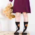 thumbnail image 5 of Honeii Halloween Ghosts And Pumpkins Print Children's Colorful Socks,Unisex Kids and Toddlers' Cushioned Sock,Kids Athletic Crew Socks,for Everyday Wear and Sports, 5 of 5