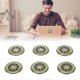 thumbnail image 3 of Lot de 6 autocollants de protection contre les radiations pour téléphones portables 5G Argent, 3 of 4