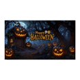 thumbnail image 1 of Halloween Party Decorations Scary Pumpkin Bat Moon Fabric Banner Background for Home Yard Wall Photo Booth, 1 of 4