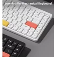Wireless Mechanical Keyboard 2.4G/Bluetooth UltraSlim Low Profile Red