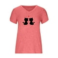 thumbnail image 4 of Birdeem Mode Femmes Été Col en V Manches Courtes T-Shirt Imprimé Décontracté Blouse, 4 of 4