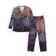 thumbnail image 1 of Balery Fireworks2 Pijama para Hombre de Dos Piezas con Manga Larga, Conjunto de Dormir y Descanso Suave con Bolsillos-Large, 1 of 7
