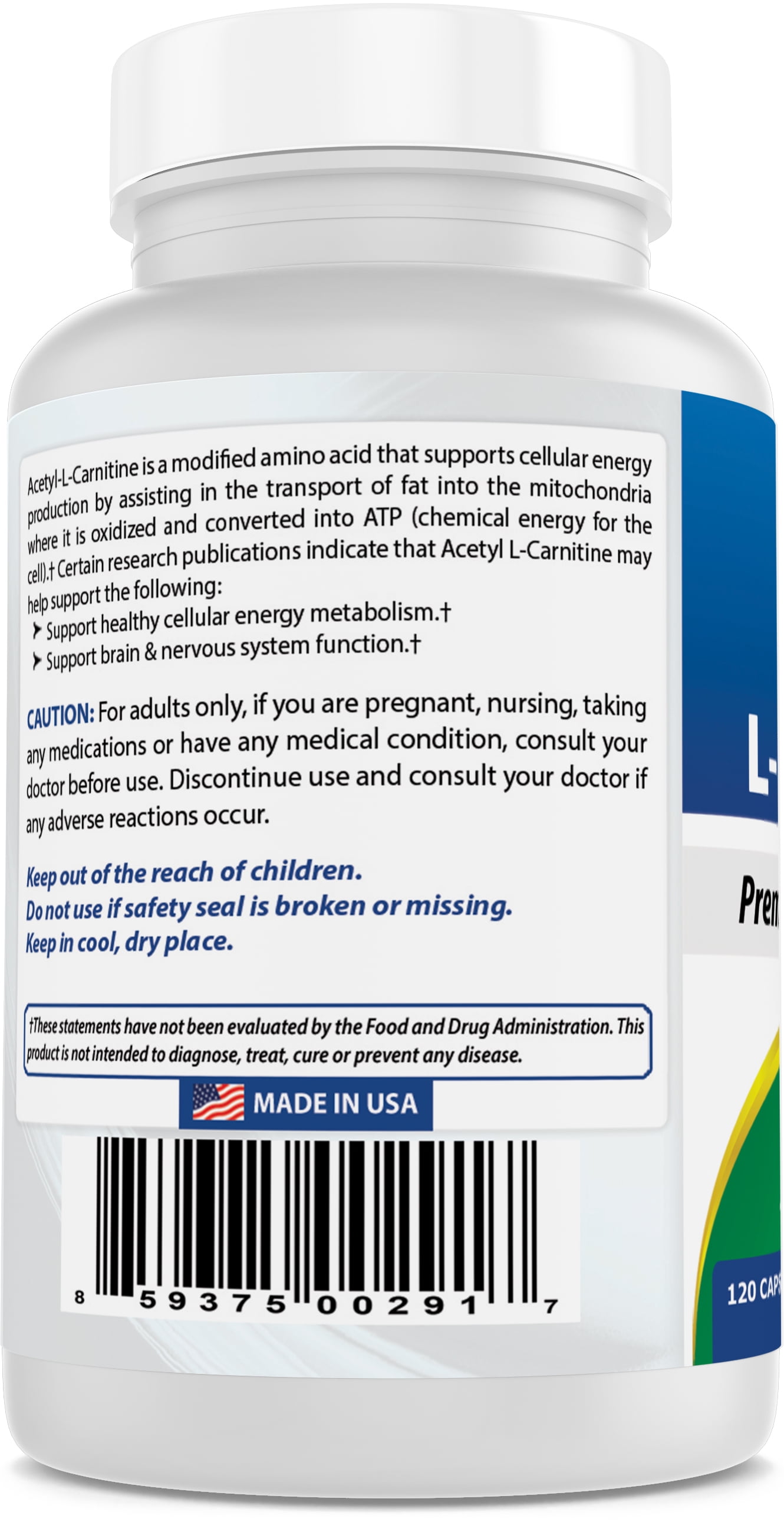 acetyl l carnitine benefits for men 2 Pack Best Naturals Acetyl L-Carnitine 500 mg 120 Martinique