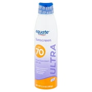 (2 pack) (2 pack) Equate Ultra Broad Spectrum Sunscreen Spray, SPF 70, 5.5 oz