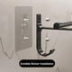 thumbnail image 4 of Toallero de mano para baño, soporte para toallas, soporte de pared sin taladro, barra de toalla de 40/50cm, barra doble de aluminio de 2 niveles, 4 of 7