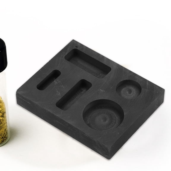 UPOUART Black Graphite Mold for Metal Melting Casting Featuring Easy Demolding and High Efficiency for Lab Use