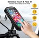 thumbnail image 2 of Soporte impermeable para teléfono de motocicleta con rotación de 360°, soporte para teléfono inteligente con cubierta para lluvia, soporte para teléfono para espejo retrovisor de motocicleta de hasta, 2 of 5