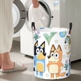 thumbnail image 5 of Silaia Bluey Print Round Laundry Clothes Hamper,Laundry Basket with Handles,Baby Toys Storage Organizer,Bins Laundry Basket for Bathroom, Bedroom Decorate-Medium, 5 of 6
