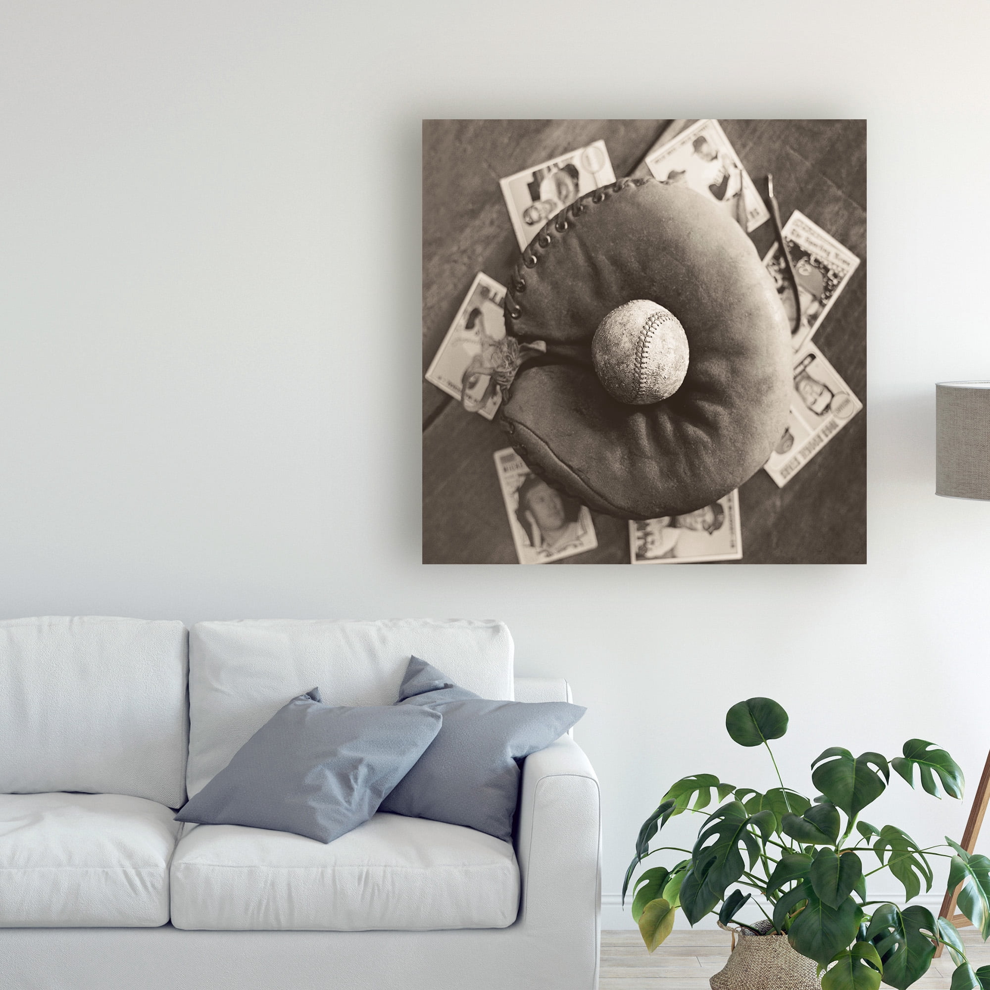 Trademark Fine Art 'Baseball Nostalgia III' Canvas Art by Judy B. Messer