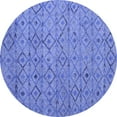 thumbnail image 1 of Ahgly Company Indoor Round Abstract Blue Modern Area Rugs, 7' Round, 1 of 4