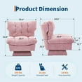 thumbnail image 4 of Sillón Acentuador Giratorio – Moderno – Giro 360° – Asiento de 30 Pulgadas – 136 kg – Sala, Dormitorio u Oficina – Cómodo, 4 of 7