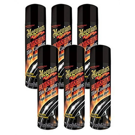Meguiars G13815 Hot Shine High Gloss Tire Coating - 15 oz, 6-Pack