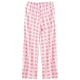 thumbnail image 3 of Wyongtao Women's Plaid Pajama Bottoms Casual Comfy High Waisted Lounge Pajamas Pants Drawstring Sleepwear,Pink XL, 3 of 6