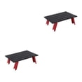thumbnail image 4 of Transemion Table Pliante en Alliage d'Aluminium Léger Application Large Table de Pique-Nique Pliante Rouge et Noir 2Set, 4 of 6