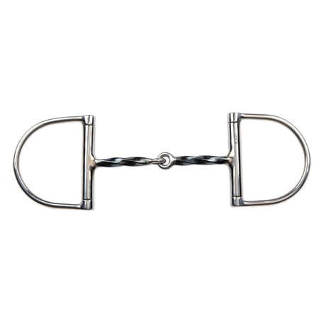 Shires Blue Sweet Iron Slow Twist Hunter Dee Bit - Sweet Iron Mouthpiece - Multiple Sizes 5.5