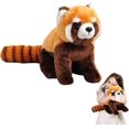 thumbnail image 1 of Peluche Panda Rouge 28cm/11 Poupées en Peluche Rongeur Mignon, Jouets en Peluche Doux YIJIA, 1 of 5