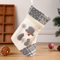thumbnail image 2 of Lovskoo 2024 Indoor Christmas Decorations Stockings Low Cut Christmas Socks Home Decoration Xmas Tree Hanging Ornaments Home Door Wall Decor Cute Crew Socks Gray-B, 2 of 6
