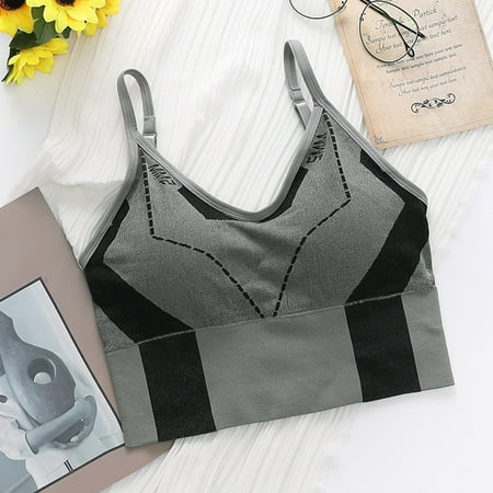 

Cathalem Negligee Lingerie plus Size Womens Sports Bra Wirefree Padded Support Yoga Bras Nightwear for Women Hot Long Underwear Dark Gray One Size