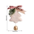 thumbnail image 5 of Fiudx Colgante de Árbol de Navidad, Campanas Metálicas Festivas, Exquisita Incrustación de Copo de Nieve y Papá Noel, Decoración Multiusos, Carillón de Viento para Coche, Juego de Regalo Navideño, Pa, 5 of 5