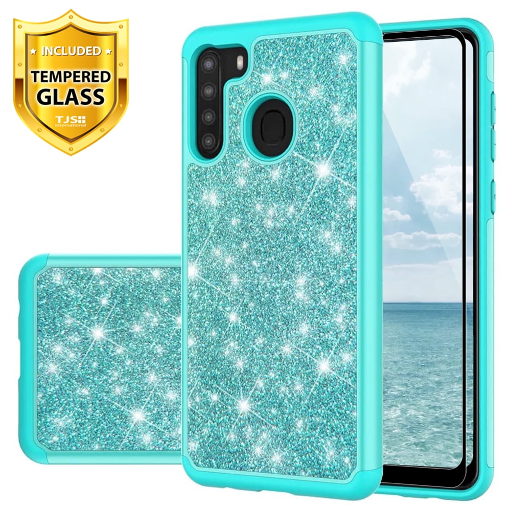 TJS Phone Case for Samsung Galaxy A21 (Not Fit Galaxy A20/A21S), with