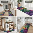 thumbnail image 5 of Colorful Tropical Leaf Pattern Kitchen Rugs Sets Of 3,Kitchen Runner Rugs Non Skid Washable,Decorative Kitchen Floor Mats for Kitchen,Sink,Laundry,17"x30"+ 17"x47" + 17"x59", 5 of 6