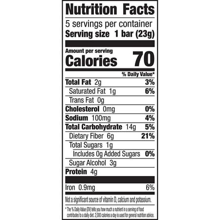 Fiber One 70 Calorie Chewy Snack Bars, Chocolate, 5 ct