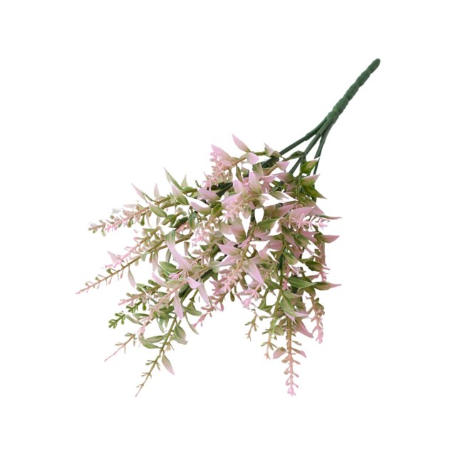 ¡Campaña con descuento!12 paquetes de plantas de flores artificiales de lavanda con 7 tallos flexibles plantas de plástico de imitación resistentes a los rayos UV de 14 pulgadas para exteriores