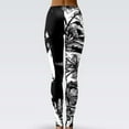 thumbnail image 4 of Sania Marie Take Me Home Black and White Mid-Rise Graphic Leggings, 4 of 4