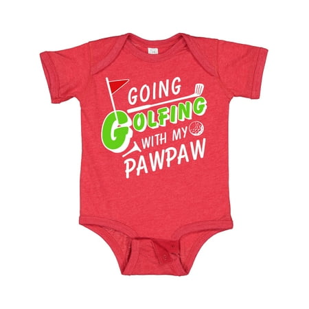 

Inktastic Going Golfing with My Pawpaw- Kids Golf Gift Baby Boy or Baby Girl Bodysuit