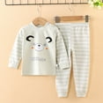 thumbnail image 3 of Jamsmile Toddler Girls Pajamas Children 2Pcs Tops + Pants Soft Autumn Spring Home Wear Sleepwear, 3 of 3