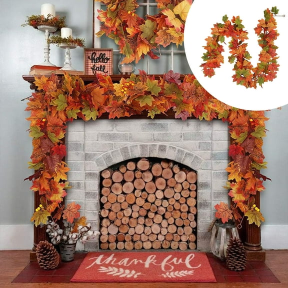 sruoe Artificial Christmas Garland Unlit, Christmas Decorate, Faux Garlands Christmas, Fake Greenery Garlands, Hanging Garland, Vine Garland for Door Stair Fireplace Indoor Tabletop Decor