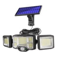 thumbnail image 2 of Luz solar de tres cabezas, luz de pared con inducción del cuerpo humano, luz de jardín para el hogar, iluminación de vallas a prueba de agua, luz de calle, 2 of 4