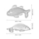 thumbnail image 4 of ColoMX Molde de aluminio con forma de pez 3D para tartas, ideal para fiestas de cumpleaños, bodas, aniversarios, tartas de queso, utensilios de cocina., 4 of 7