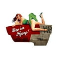 thumbnail image 1 of "Keep 'Em Flying" Pin Up Girl Vintage Style Aviation Metal Sign SIG-0163, 1 of 4