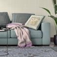 thumbnail image 4 of Love Your Vase Peacock Throw Pillow with Removable Cover in Dark Beige White 20x20, 4 of 6