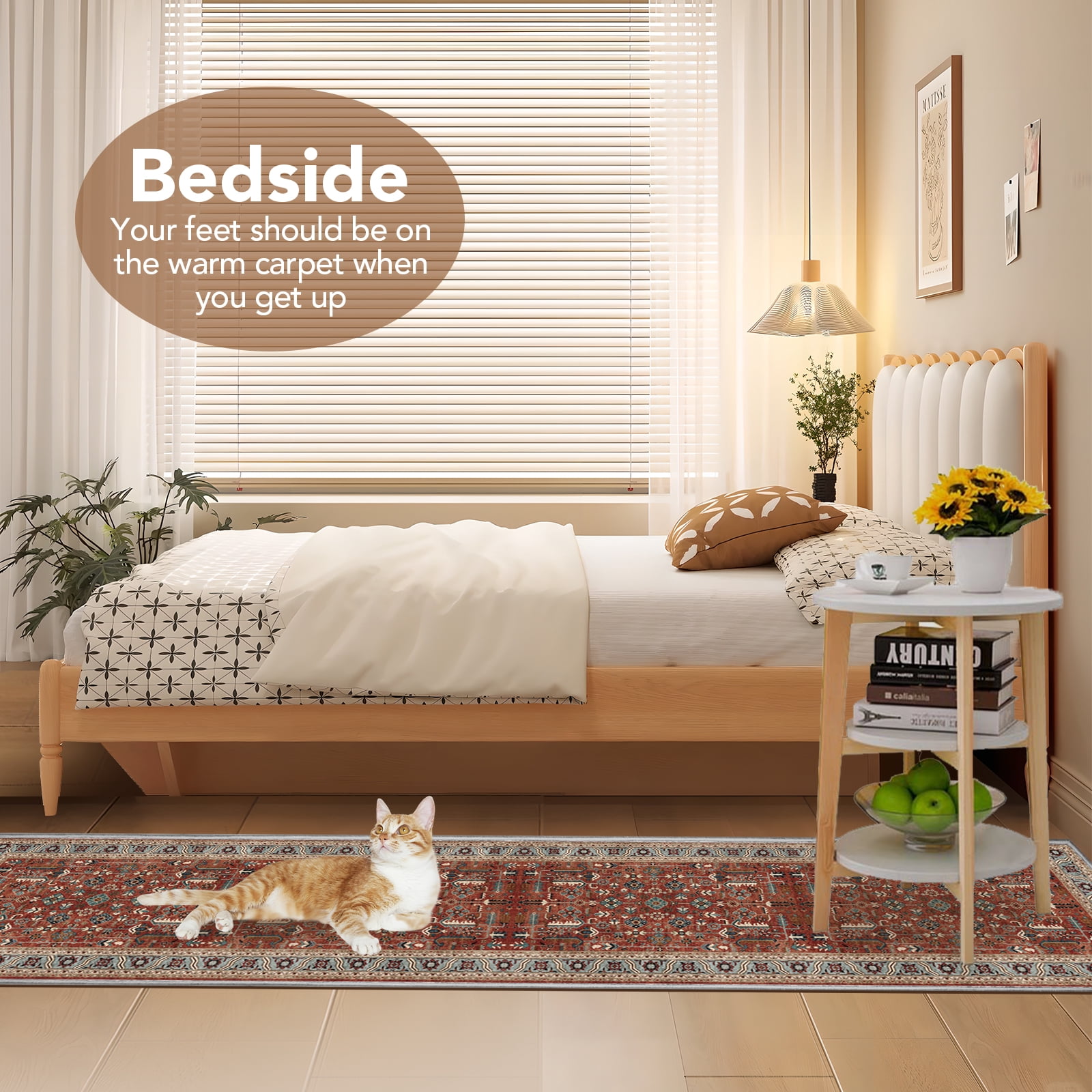 2x8 Washable Runner Rugs for Entrance Stain Resistance Runners for Hallways Non-Slip Low Pile