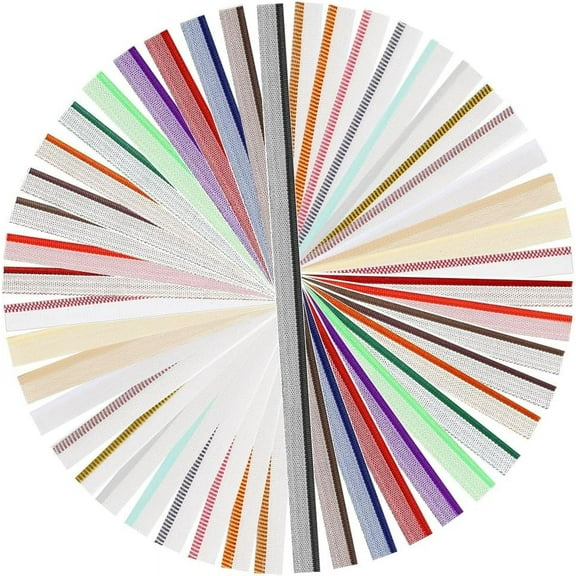 48pcs 11.8in Book Binding Headbands Endbands Long Polyester Medium Cotton Bookbinding Head Band Book Binding Materials Kit for Beginners Repair Book Album Supplie Book Decor colorful