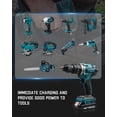 thumbnail image 5 of 2 Pack 3.0Ah 18 Volt Battery Replace for Makita 18V Battery BL1815 BL1840B, Compatible with makita 18v Battery Chargers and Cordless Power Tools, 5 of 11