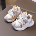 thumbnail image 4 of WNVMWI Toddler Girls Running Sneakers Childrens Walking Shoes with Hook And Loop Kids Casual Sports Shoe Beige Sizs 12, 4 of 5
