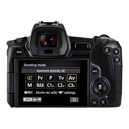 Canon - EOS R Mirrorless 4K Video Camera with RF 24-105mm f/4-7.1 IS STM Lens - Black